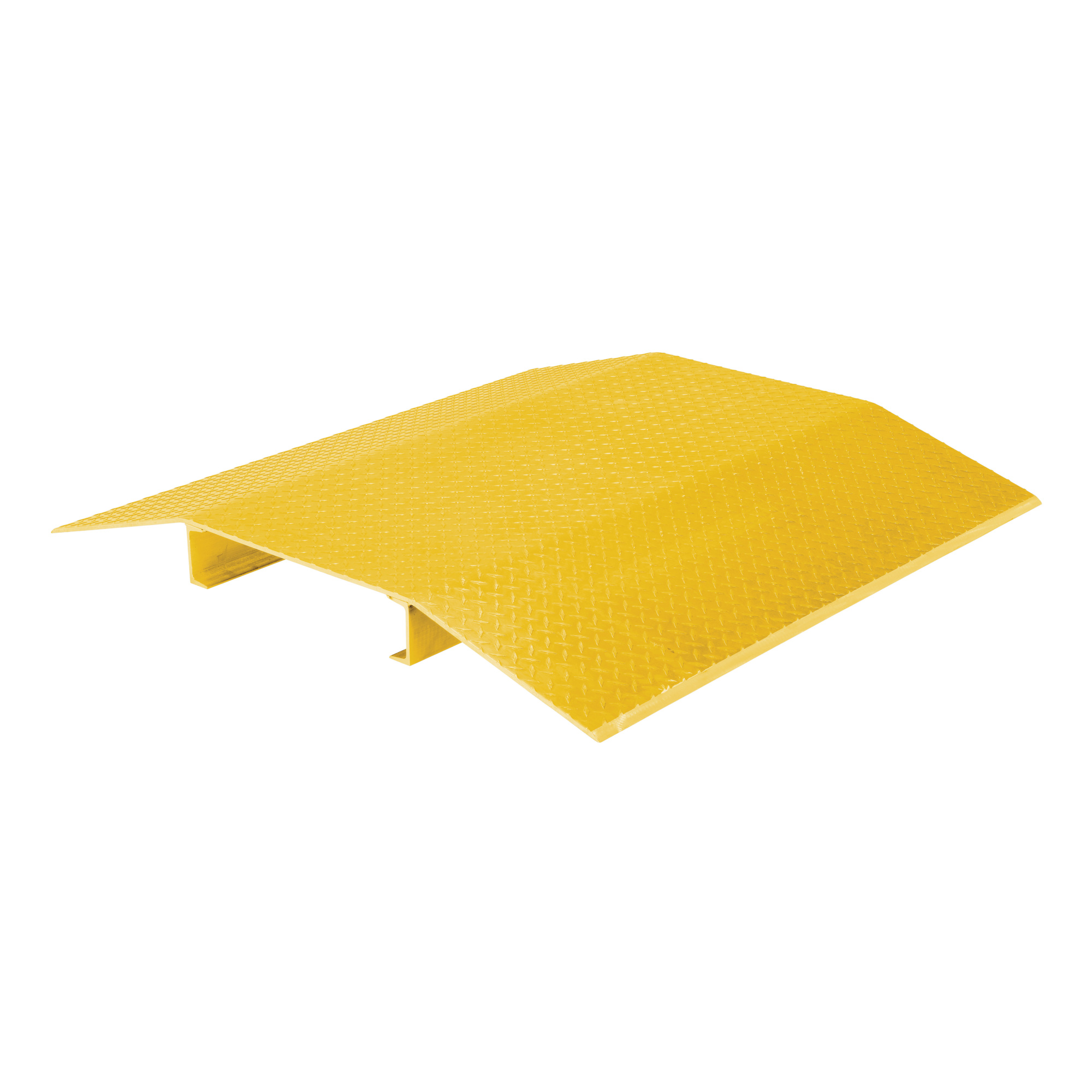 Vestil Fabricated Aluminum Hose and Cable Crossovers 48 In. x 48 In. 2000 Lb. Capacity Yellow